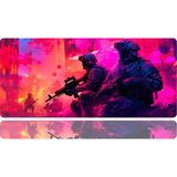 BLS 70X30 cm Büyük Boy Oyuncu Mouse Pad Kaymaz Taban Fare Altlığı Gaming Mousepad Xl - Neon - 02