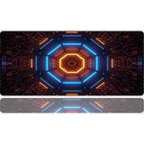 BLS 70X30 cm Büyük Boy Oyuncu Mouse Pad Kaymaz Taban Fare Altlığı Gaming Mousepad Xl - Neon - 03