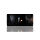 BLS 70x30 Cm Dikişli Kenar Büyük Boy Oyuncu Gaming Mouse Pad Kaymaz Kauçuk Taban Fare Altlığı Mousepad | Antique Serisi