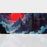 BLS 90X40 cm Büyük Boy Oyuncu Mouse Pad Kaymaz Taban Fare Altlığı Gaming Mousepad XXL - Castle - 01