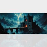 BLS 90X40 cm Büyük Boy Oyuncu Mouse Pad Kaymaz Taban Fare Altlığı Gaming Mousepad XXL - Castle - 02