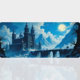 BLS 90X40 cm Büyük Boy Oyuncu Mouse Pad Kaymaz Taban Fare Altlığı Gaming Mousepad XXL - Castle - 03