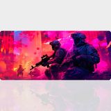 BLS 90X40 cm Büyük Boy Oyuncu Mouse Pad Kaymaz Taban Fare Altlığı Gaming Mousepad XXL - Neon - 02