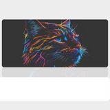BLS 90X40 cm Büyük Boy Oyuncu Mouse Pad Kaymaz Taban Fare Altlığı Gaming Mousepad XXL - Neon - 04