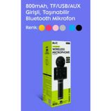 Bls25 Bluetooth Hoparlö Mikrofon Ses Bombası Ses Radyolu Mikrofon Sd Kart-Usb