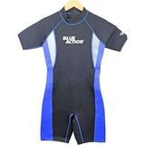 Blue Action Şorti Dalış Elbisesi 1 mm Small - Şeffaf - Beyaz