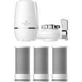 Blue Apple Karbon Filtreli Musluk Ucu Arıtıcı / 3 Adet Karbon Filtreli Kartuş / BA-D03P2 - BEYAZ