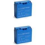 Blue Battery 2 Adet 12V 18AH Bakımsız Kuru Akü 2025 Üretim - mavi