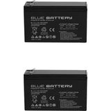 Blue Battery 2 Adet Blue Battery 12V 7AH Bakımsız Kuru Akü 2025 KASIM Üretim 12 Volt 7 Amper