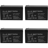 Blue Battery 4 Adet Blue Battery 12V 7AH Bakımsız Kuru Akü 2025 KASIM Üretim 12 Volt 7 Amper4