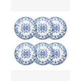 BLUE DREAM PASTA TABAĞI SETİ 6LI- 20 CM