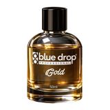 Blue Drop Gold Premium Erkek Parfümü 50 ml – Kalıcı Erkek Kokusu, Narenciye, Sütlü Kahve, Tarçın, Vanilya ve Karamel Notaları