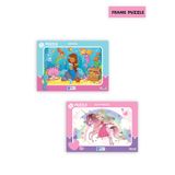 Blue Focus 2 ADET 30 PARÇA ÇOCUK PUZZLE DENİZ KIZI VE SEVİMLİ PRENSES