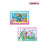 Blue Focus 2 ADET 30 PARÇA ÇOCUK PUZZLE DENİZ KIZI VE TEK BOYNUZLU AT