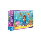 Blue Focus 50 Parça Mermaid Deniz Kızı Puzzle
