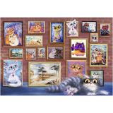 Blue Focus 500 Parça Sevimli Kediler Temalı Renkli Puzzle Eğlenceli Desenli Ürün - Çok Renkli