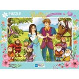 Blue Focus 72 Parça Kız Çocuk Pamuk Prenses Büyük Frame Puzzle