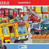 Blue Focus Taşıtlar 30 Parça Puzzle