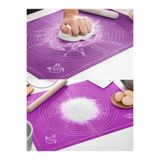 Blue Home Lıght Silikon Hamur Açma Matı,BPA FREE Ölçekli Hamur Açma Altlığı 50x40cm BHL