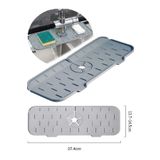 Blue Home Lıght Su Tutucu Musluk Matı Mutfak Banyo Için Koruyucu Lavabo Bulaşık Süngeri Matı