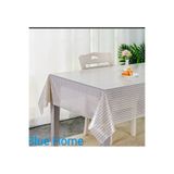 Blue Home LÜX Pvc Silinebilir Leke Tutmaz Kaymaz Şeffaf Muşamba Masa Örtüsü /Renk: KREM