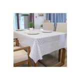 Blue Home Meiwa Lux Dantel Görünümlü Şeffaf Kaplama Pvc Leke Tutmaz Kaymaz Silinebilir Masa Örtüsü