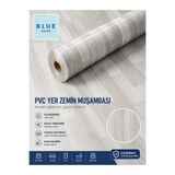 Blue Home Yer Zemin Döşemesi Gri Laminant Desen Soba Altı Pvc Yer Muşambası ENİ : 100 CM