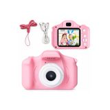 BLUE İNTER Çocuk Pembe Mini Hd 1080p Dijital Fotoğraf Makinesi Cmr9 Pembe