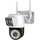 Blue Inter INT-CMR 44 1080P Çift Kameralı Uygulama Kontrollü Güvenlik Kamerası - Beyaz