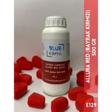Blue Kimya Bayrak Kırmızısı Sıvı Gıda Boyası 500 gr Su Bazlı Likit Allura Red E129