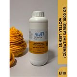 Blue Kimya Gün Batımı Sarısı Sıvı Gıda Boyası 1 kg Su Bazlı Likit Sunset Yellow E110