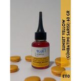 Blue Kimya Gün Batımı Sarısı Sıvı Gıda Boyası 60 gr Su Bazlı Likit Sunset Yellow E110