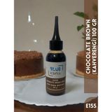Blue Kimya Kahverengi Sıvı Gıda Boyası 100 gr Su Bazlı Likit Chocolate Brown E155