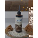 Blue Kimya Kahverengi Sıvı Gıda Boyası 250 gr Su Bazlı Likit Chocolate Brown E155
