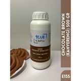 Blue Kimya Kahverengi Sıvı Gıda Boyası 500 gr Su Bazlı Likit Chocolate Brown E155