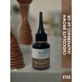 Blue Kimya Kahverengi Sıvı Gıda Boyası 60 gr Su Bazlı Likit Chocolate Brown E155