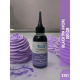 Blue Kimya Mor Sıvı Gıda Boyası 100 gr Su Bazlı Likit Black Pn E151