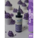 Blue Kimya Mor Sıvı Gıda Boyası 250 gr Su Bazlı Likit Black Pn E151