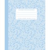 Blue Marble Composition Notebook 5x5 Graph: Maths Notepad for Kids, Engineering Grid Paper, 100 Sheets (200 Pages), 7.5" x 9.25"