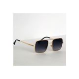 BLUE MOON GLASSES Reynmen Model Siyah Degrade Cam Gold Çerçeveli Uv400 Korumalı Pilot Güneş Gözlüğü