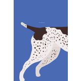 Blue Notebook GSP Black Patch Ticking German Shorthaired Pointer 6" x 9": 110-Page Lined Journal for Dog Lovers & Hunters: Perfect Medium-Sized ... Gift for GSP Owners & Bird Dog Enthusiasts