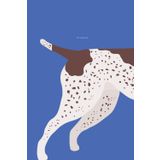 Blue Notebook - GSP Liver Brown Patch German Shorthaired Pointer6" x 9": 110-Page Lined Journal for Dog Lovers & Hunters: Perfect Medium-Sized ... Gift for GSP Owners & Bird Dog Enthusiasts