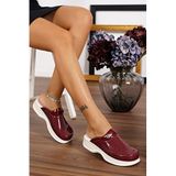BLUE ORTHOPEDİC SABO TERLİK-Bordo Renk Ortopedik Sabo Terlik (Vişne / 37)