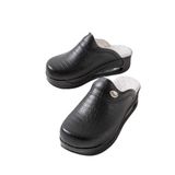 BLUE ORTHOPEDİC SABO TERLİK Kadın Sİyah Yılan Desen Ortopedik ve Anatomik (eu_footwear_size_system, adult, women, numeric, medium, numeric_41)