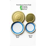 Blue Seal Blueseal® 82 Mm - 25 Adet Konserve Kavanoz Kapak BPA/PVC Içermez. Mavi Conta / Güvenlik Kilitli