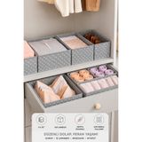 BLUE SİDE 6’lı Çekmece İçi Düzenleyici Organizer Set – Dolap İçi Çok Amaçlı Katlanabilir Kutu Seti, Çorap İç Çamaşırı Kıyafet Organizeri