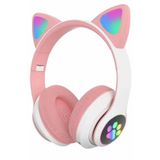 BLUE SPECTRUM Kablosuz Bluetooth Kulaküstü Rgb Işıklı Kedi Desenli Kulaklık (VIV-23M)