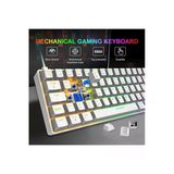 Blue Switch Mini Rgb Oyun Klavyesi Gaming Mekanik 62 Tuşlu 18 Rgb Led Usb Type-C Kablo