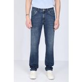 Blue White Erkek Koyu Mavi Rahat Kesim Jean Pantolon