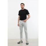 Blue White Erkek Yırtık Detaylı Slim Fit Jean Pantolon